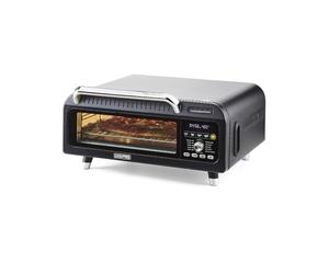 GEEPAS Air Fryer Oven | 15-in-1 Presets Multifunctional Pizza Oven | Digital Touch Control Triple Glass Door Interior Light | 40-400°C Temp 18L Capacity Compact Design | 2 Year Warranty 2000W Black
