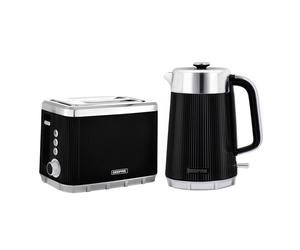 Geepas "Arcus" Matching 1.7L Kettle & Toaster set 4 Slice Toaster in Black Geepas Black