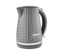 Geepas Argyle 1.7L Cordless Electric Jug Kettle Textured Design Auto Shut Off-2200W in Grey | Size: Medium Geepas Grey Medium