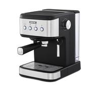 GEEPAS Barista Espresso Coffee Machine, 20 Bar, Milk Frother, Black & Silver - GCM41521UK