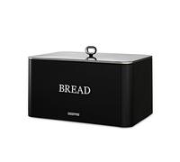 GEEPAS Bread Bin 13L Carbon Steel Kitchen Canister Countertop Storage RetroVive