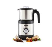 Geepas Coffee Grinder Food Processor 450W Electric Wet & Dry Grinder Coffee Mill Stainless Steel Jar & Blades for Coffee Spice Spices Chutney, 2 Speed Pulse - Detachable Bowl, 800ML Capacity, Silver