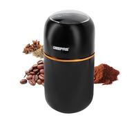 Geepas Coffee Grinder 80 g Capacity | Stainless Steel Bowl & Double Blades | Electric Dried Spice Nuts Herbs Beans Coffee Grinder | Small Fixed Mill with Transparent Lid | 2 Year Warranty, 200W, Black