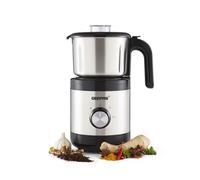 Geepas Coffee Grinder Food Processor 450W Electric Wet & Dry Grinder Coffee Mill Stainless Steel Jar & Blades for Coffee Spice Spices Chutney, 2 Speed Pulse - Detachable Bowl, 800ML Capacity, Silver