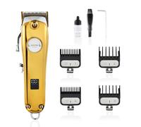 GEEPAS Professional Hair Clipper for Men | Cordless/Corded Trimmer LCD Display for Hair Stubble | Rechargeable Shaver 240 Min Runtime Stainless Steel Blades 4 Comb Lengths | 2 Year Warranty 2500mAh