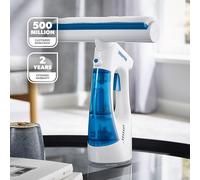 GEEPAS Cordless Window Vacuum Cleaner | 3-in-1 Spray Wipe Vacuum for Streak-Free Cleaning Mirrors Tiles & Shower Screens | 35min Runtime 140ml Removable Tank LED Indicator Quick Charge 2 Yr Warranty