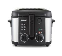 GEEPAS Deep Fat Fryer - Adjustable Thermostat, Viewing Window, Cool-Touch Handle, Non-Stick Inner Pot, Indicator Light and Compact to Family-Size Options (3L)