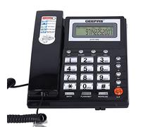 Geepas Desktop Corded Telephone - Business Landline, DTMF/FSK Dual System - Big Button Mute Function Desk Phone with Caller ID Display Landline Telephone Wired Phone for Home/Hotel/Office Support