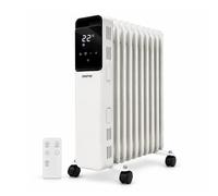 Geepas Digital 2500W Oil Filled Radiator Heater With Remote 11 Fin In White White