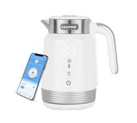 1.7L Smart Stainless-Steel Kettle WiFi & Voice Control Geepas White One Size