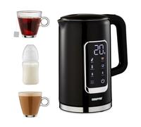 GEEPAS Digital Electric Kettle Cordless Jug Kettle Keep Warm 2200W 1.7L Black