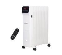 Geepas Digital Oil Filled Radiator Heater 2500W, 11 Fin | Portable Electric Heater with Remote & LED Display 3 Heat Modes 9Hr Timer Energy Efficient