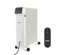 Geepas Digital Oil Filled Radiator Heater 2500W, 11 Fin | Portable Electric Heater with Remote & LED Display | 3 Heat Modes 9Hr Timer Adjustable Thermostat Energy Efficient | 2 Year Warranty White