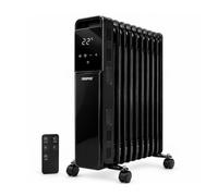 GEEPAS Digital Oil Filled Radiator Heater Portable Electric 2500W 11 Fin | 3 Heat Settings 1000W/1500W/2500W, Adjustable Thermostat, Overheat Safety, Digital Controls, Built-in Handle & Castor Wheels