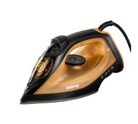 GEEPAS Dry & Wet Steam Iron, Non-Stick Soleplate, 120ML Tank 1800W Gold