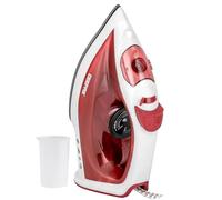 GEEPAS Dry & Wet Steam Iron, Non-Stick Soleplate, 120ML Tank 1800W Red