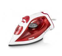 GEEPAS Dry & Wet Steam Iron, Non-Stick Soleplate, 120ML Tank 1800W Red