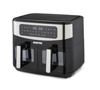 Air Fryer Vortex Rapid Healthy Cooker Digital Display 9L Dual Basket Kitchen - Black