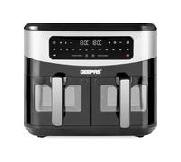 Air Fryer Vortex Rapid Healthy Cooker Digital Display 9L Dual Basket Kitchen - Black