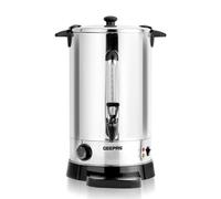 Geepas Electric Catering Urn, 1650W Instant Hot Water Boiler Dispenser - Tea Urn Kettle Home Brewing Commercial or Office Use with Keep Warm- Easy Pour Tap, 20 Litre, Stainless Steel - 2 Year Warranty