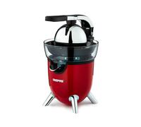 GEEPAS Electric Citrus Juicer | 1.2L BPA Free Jug & 2 Cones | Juice Extractor for Orange Grapefruit Lemon Lime | Anti-Drip Spout Detachable Parts Quite Operation | 2 Yr Warranty Retrovive 100W Red