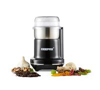 Geepas Coffee Grinder | 200W Electric Coffee Grinder | Stainless Steel Blades for Coffee Beans Spices Herbs Dried Fruits & Nuts Grinding | Small Fixed Mill with Transparent Lid | 2 Year Warranty