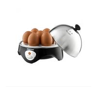 Geepas Electric Egg Boiler Cooker, 7 Egg Capacity With Auto Shut Off-& Buzzer in Black Geepas Black