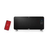 Geepas Electric Glass Panel Heater 2000W | Wall Mounted or Freestanding Smart Convector Heater with WiFi App LED Touch Control Child Lock IP24 Rated Water Resistant 24H/Weekly Timer 2 Yr Warranty