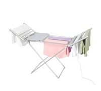 Geepas Electric Heated Clothes Dryer Indoor Folding Clothes Airer 230W Energy-Efficient In Silver Silver