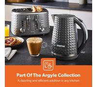 Geepas 1.7L Grey Textured Cordless Electric Kettle