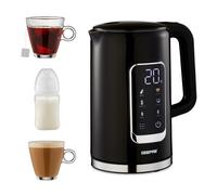 Geepas Electric Kettle 2200W ,1.7L Jug, 5 Temperature Settings, Black