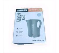 GEEPAS Electric Kettle | 1.7L Cordless Fast Boil Jug Kettle for Hot Water Tea or Coffee | Boil Dry Protection & Auto Shut Off | Illuminated Switch, Cord Storage | 1 Year Warranty, 2200W Grey