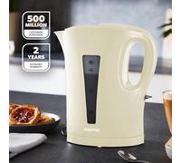 GEEPAS 1.7L Electric Kettle Cordless Boil Dry & Auto Shut Off 2200W Beige