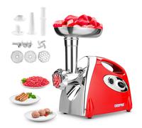 Geepas Electric Meat Grinder 1400W, Red