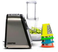 Geepas Electric Salad Maker 4 in 1 Slicer Fruit Cutter Vegetable Grater Chopper