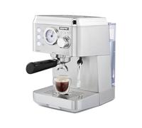 15 Bar Espresso Coffee Maker Machine with Milk Frother 1.8L Tank Geepas Silver One Size