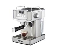 GEEPAS Espresso Coffee Machine with Milk Frother, 20 Bar Pressure | 1.8L Detachable Water Tank, Stainless Steel Housing | 1465W, Grey