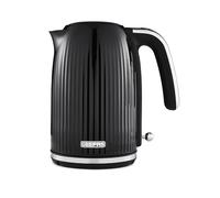 GEEPAS Fluted 1.7L Electric Kettle Cordless Rapid Boil Auto Off 3000W | Boil Dry Protection, 360° Rotational Base, Removable & Washable Filter, Easy to Open Lid