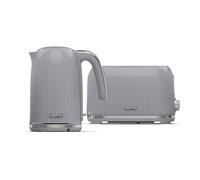 (Grey) Geepas 1750W Toaster&1.7L Cordless Electric Kettle