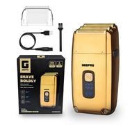 Foil Shaver Waterproof Electric Razor for Men Geepas Gold One Size