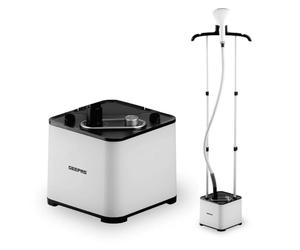 GEEPAS Garment Steamer | Upright Clothes Steamer 45s Quick Heat-up | 11 Steam Modes,1.3L Water Tank | KILLS GERMS & Fast Wrinkle Removal, Suitable for all Fabrics | 2 Year Warranty 2000W White