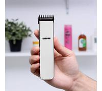 Geepas 2 in 1 Rechargeable Trimmer | Professional Men Kids Hair Clipper & Beard Stubble Trimmer Kit | Popular 6mm and 9mm Combs Included - 2 Years Warranty