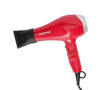 GEEPAS Hair Dryer 1500W Turbo DC Motor, Lightweight Quiet Operation, 3 Heat & 2 Speed Settings, Cool Shot, Over Heat Protection Detachable Filter with Hanging Loop for Women Men - Red