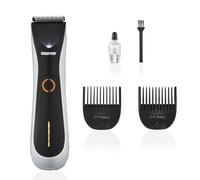 GEEPAS Hair Trimmer Rechargeable Stubble Beard Trimmer IPX5 Waterproof | Pro Shield for Precise Trimming Maximum Protection Cordless USB Charging
