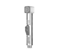 GEEPAS Hand Held Toilet Bidet Sprayer | Personal Hygiene Bathroom Tap Spray | Shattaf Cleaning Faucet with Water Hose & Wall Mounted Holder | Douche Washroom Jet Attachment