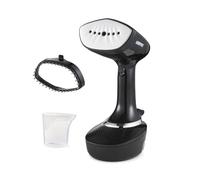 GEEPAS Handheld Clothes Steamer | 2-in-1 Travel Garment Steamer Steam Iron | 30g/min Powerful Stream Ceramic Soleplate 400ml Water Tank | Wrinkle Remover 35s Fast Heat-up | 2 Year Warranty 1500W Black