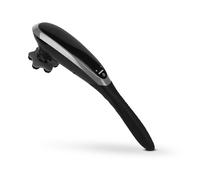 GEEPAS Cordless Handheld Massager | Deep Tissue Massage Gun with 3 Speed 3 Vibration Modes, 15 Min Timer | Anti Slip Portable Design USB-C Rechargeable | Gifts for Men Women | 2 Year Warranty Black