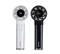 GEEPAS Rechargeable Fan - Pack of 2 | Mini Digital Foldable Portable USB Fan for Travel Camping Office Outdoor Women