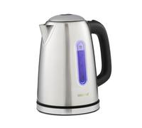 GEEPAS Illuminating Electric Kettle | 1.7L Cordless Stainless Steel Jug Kettle | Rapid Boil for Hot Water Tea Coffee | Boil Dry Protection Auto Shut Off | Swivel Base with Auto Lid Open | 2200W Silver