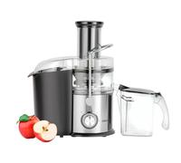 Geepas Juice Extractor, Centrifugal Juicer Machine - Whole Fruit & Vegetable Juicer - Stainless Steel Body & Extra Filter Basket - 75MM Wide Mouth with 2 Speed & Pulse Function - 2 Year Warranty, 800W